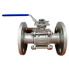 Flange Ball Valve 3pcs Stainless Steel Pn40