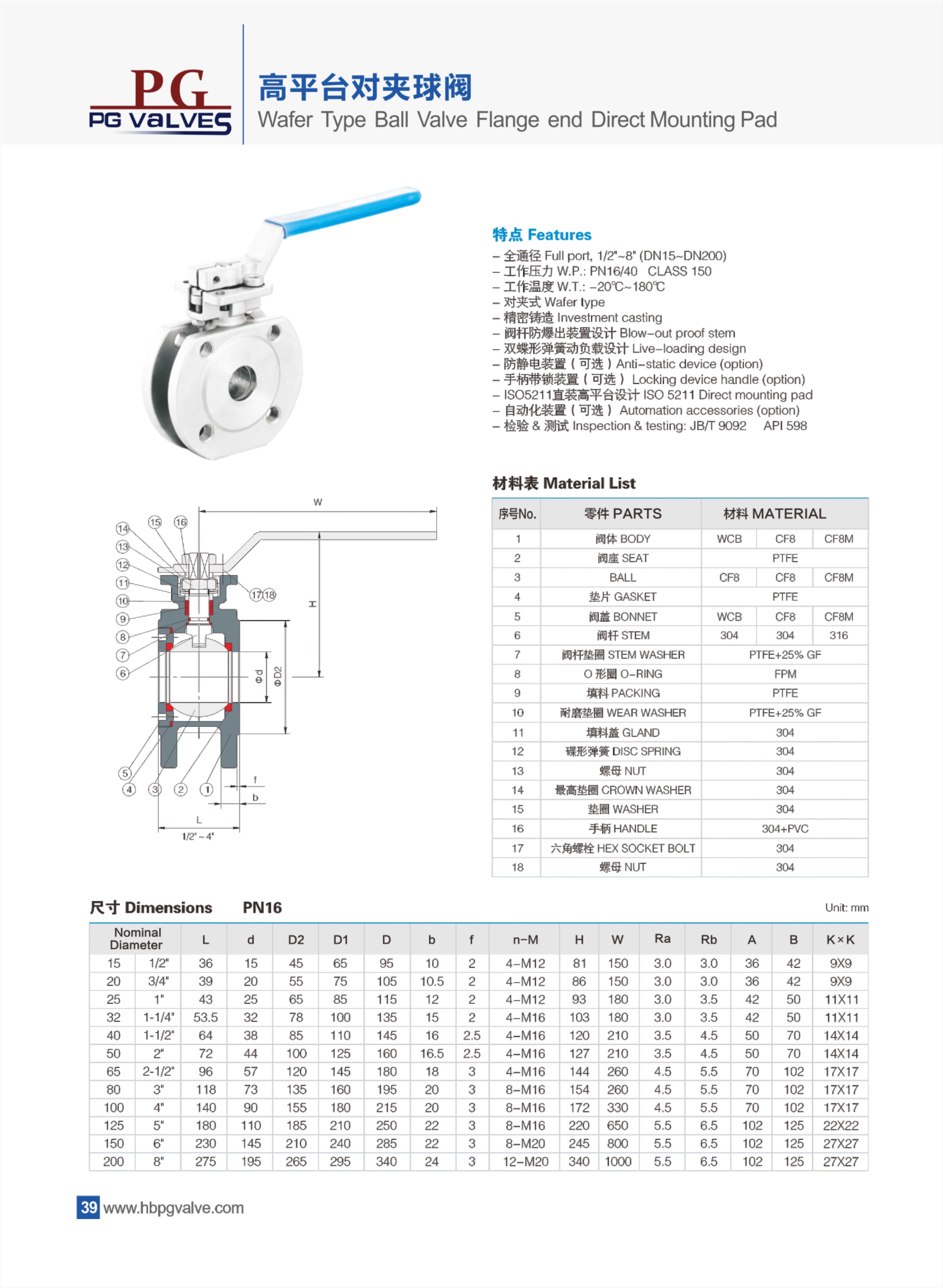 wafer ball valve