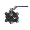 Thread Ball Valve Carbon Steel 1000wog 3pcs