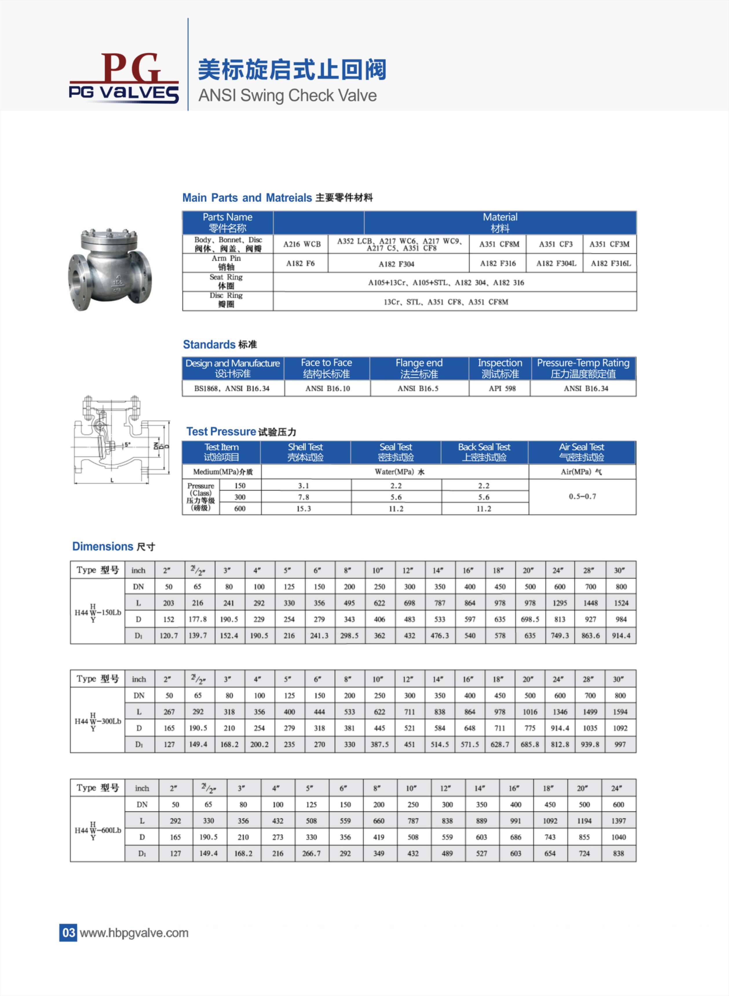API Swing Check Valve